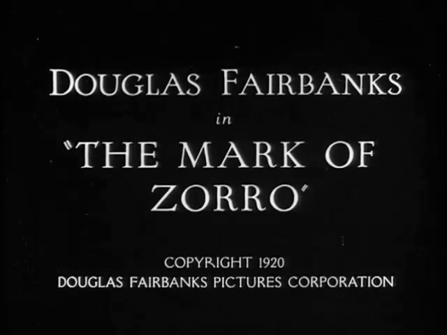 The Mark of Zorro